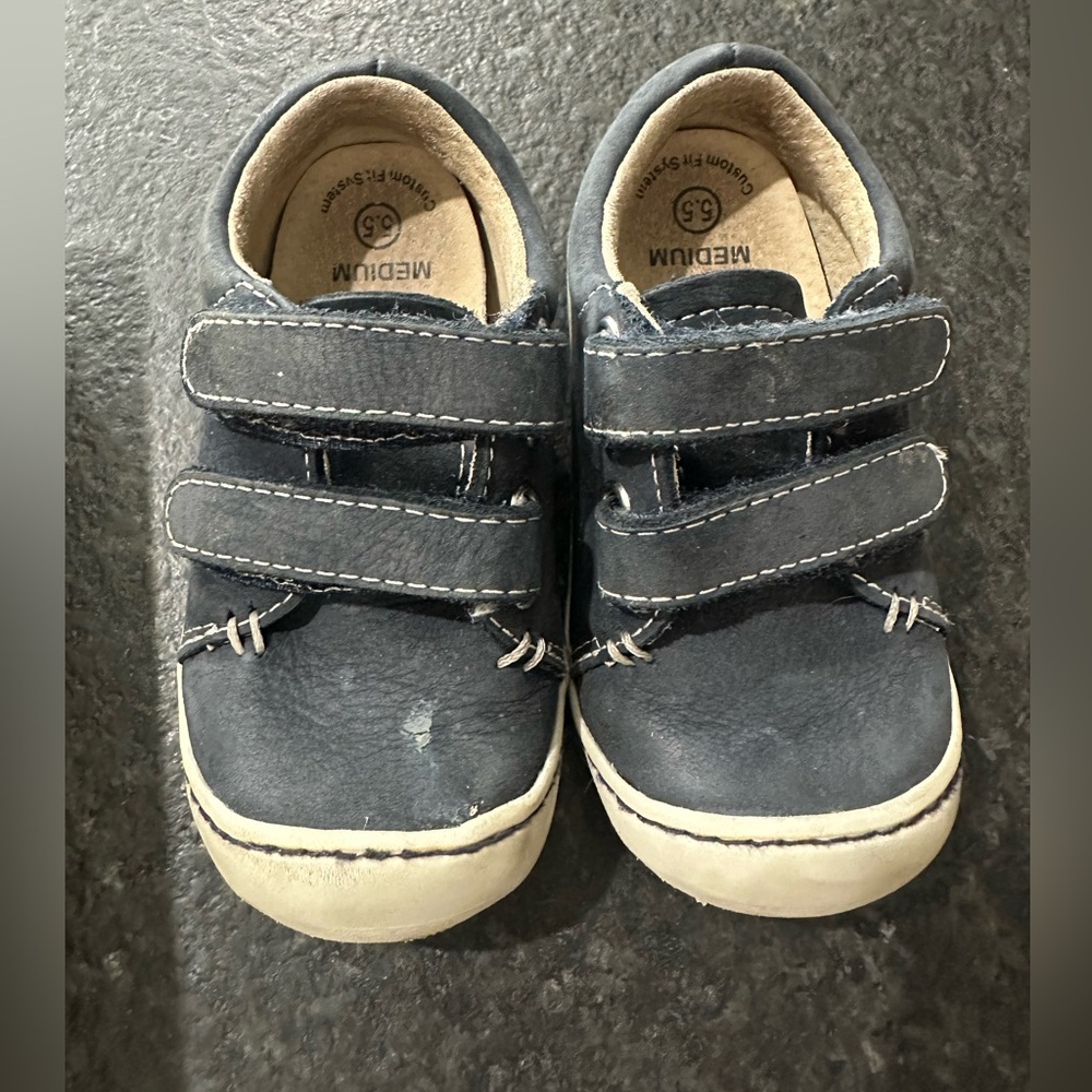 Footmates navy Henry Shoes